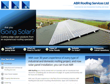 Tablet Screenshot of abr-roofing.co.uk